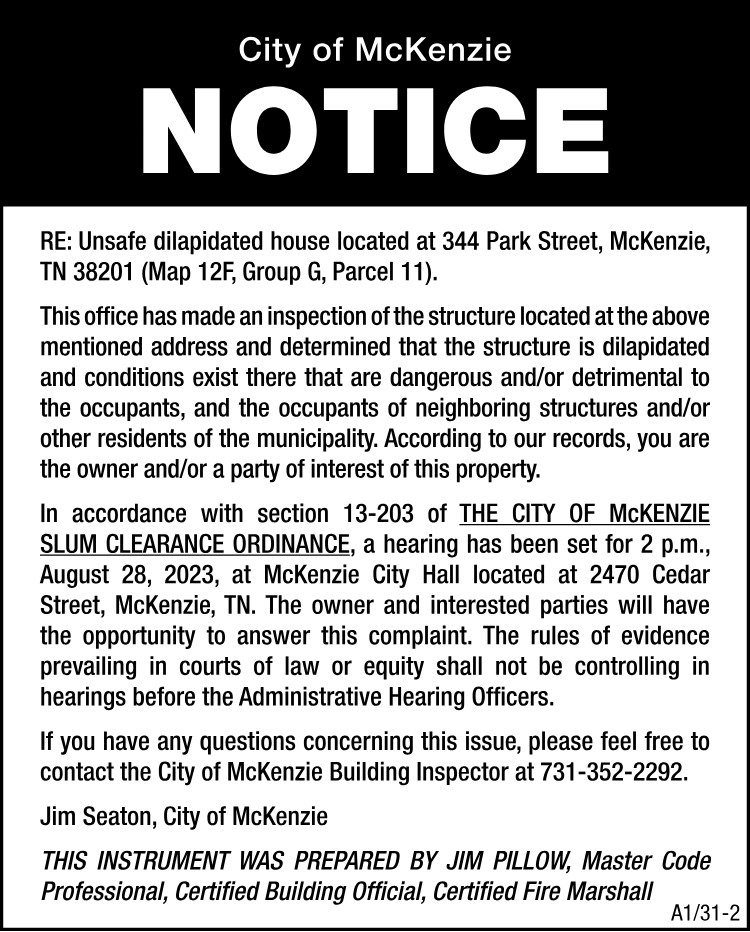 Slum Clearance - 344 Park Street