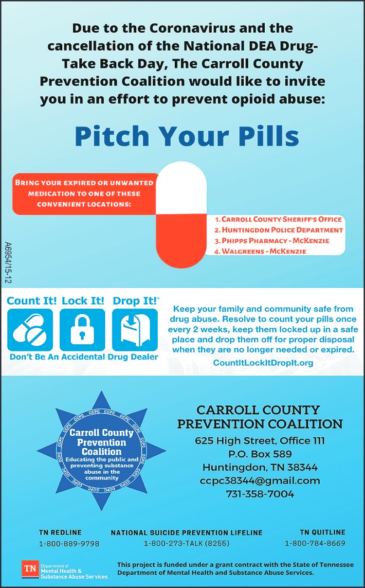 Carroll County Prevention Coalition - Pitch Your Pills