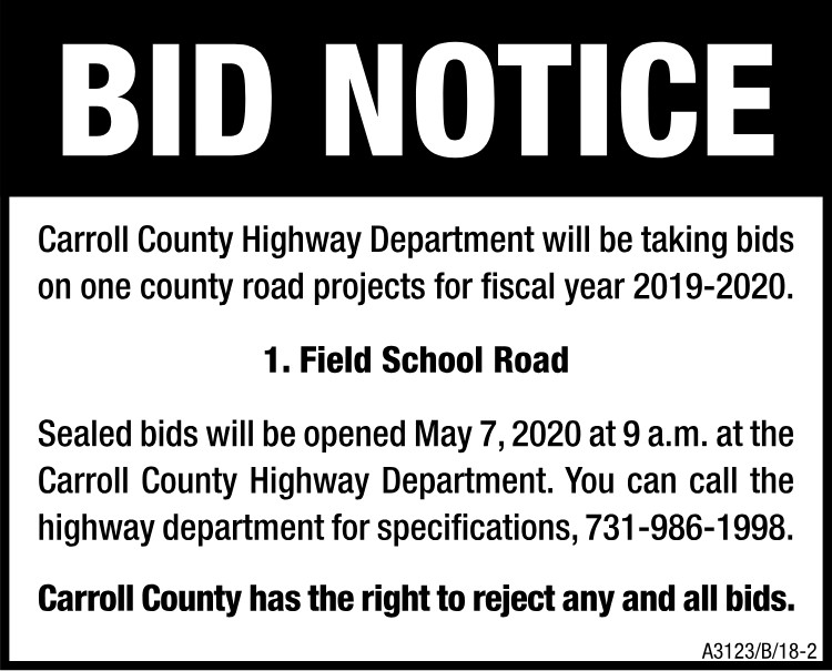 Carroll Co Hwy Department - Field School Road