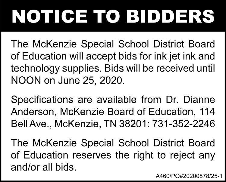 MSSD - Notice to Bidders