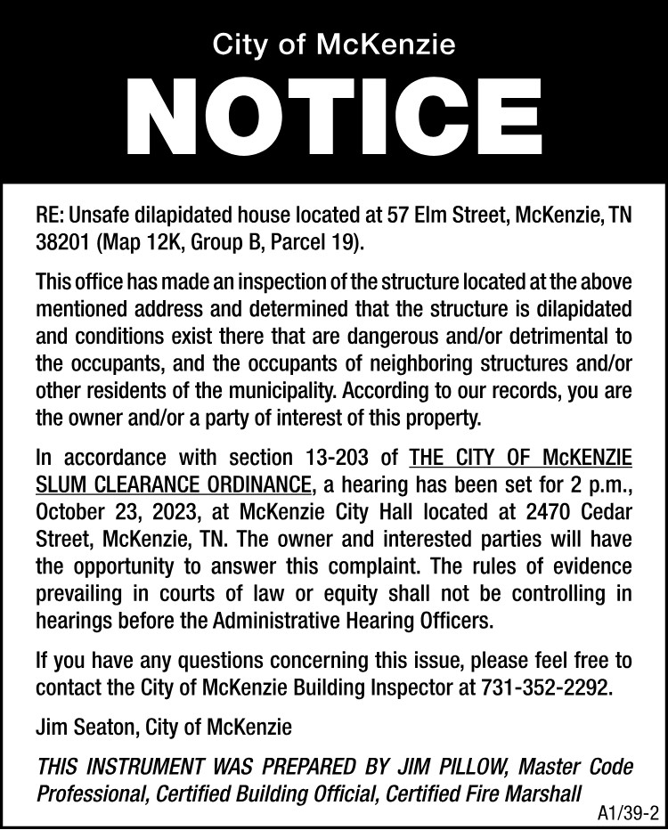 Slum Clearance - 57 Elm Street