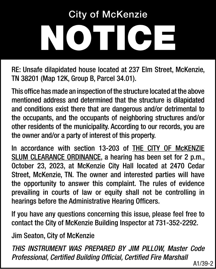 Slum Clearance - 237 Elm Street