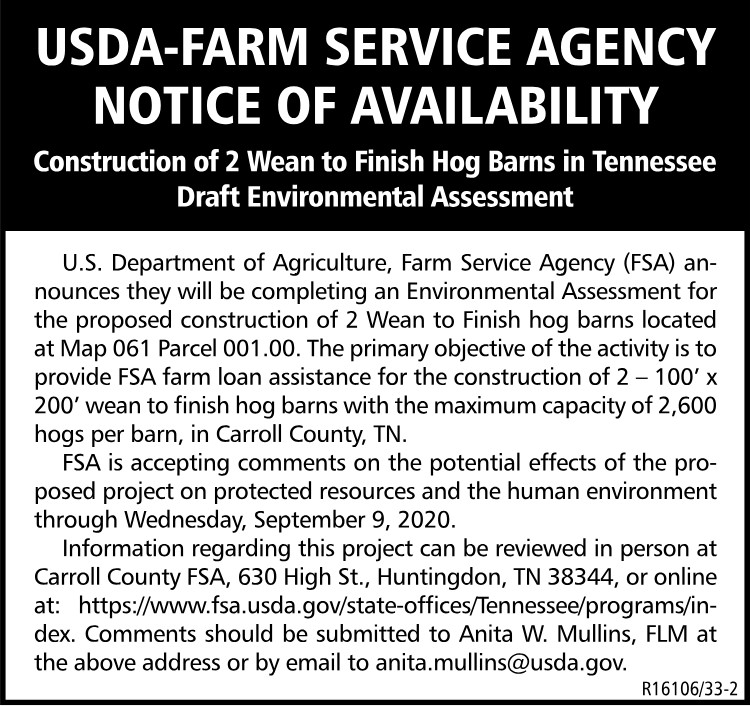 USDA - Hog Barns