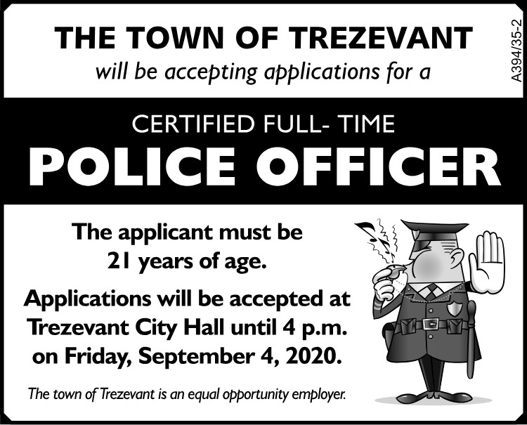 Town of Trezevant - Hiring Police Officer