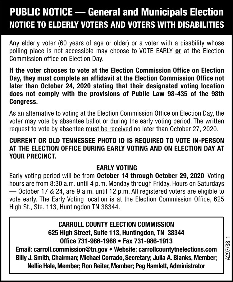CC Election Commission - Notice to Elderly