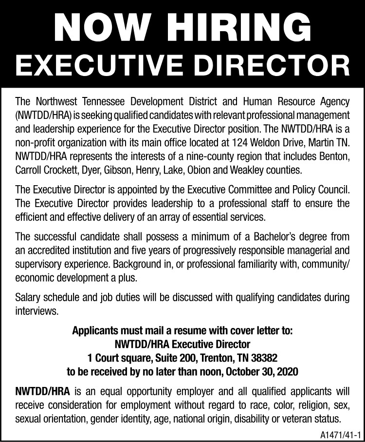 NWTN Development District - Hiring Executive Director