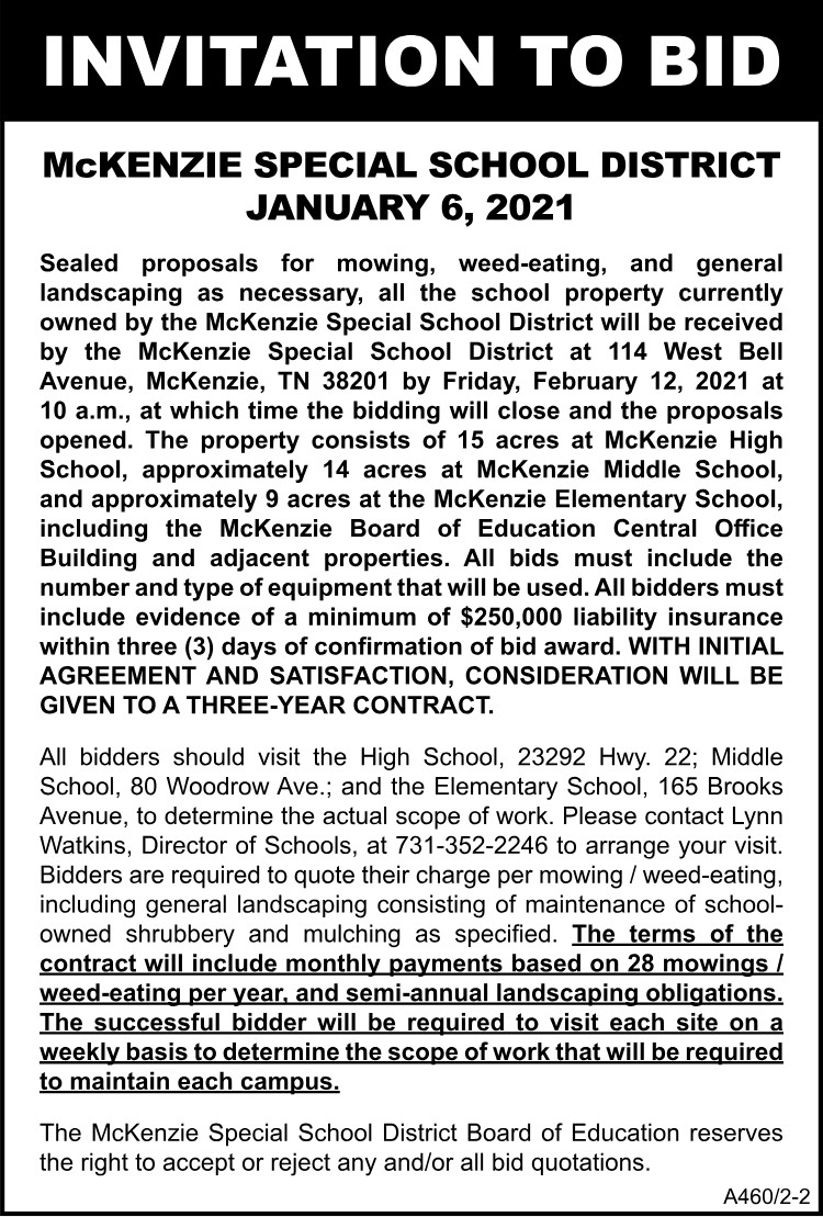 MSSD - Invitation to Bid