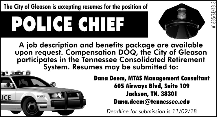 City of Gleason - Police Chief