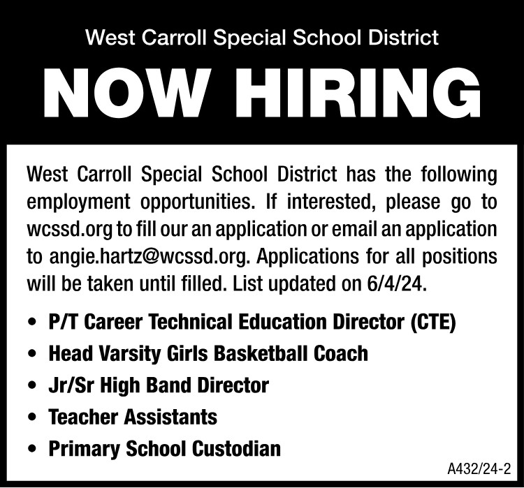 WCSSD Employment Opportunities