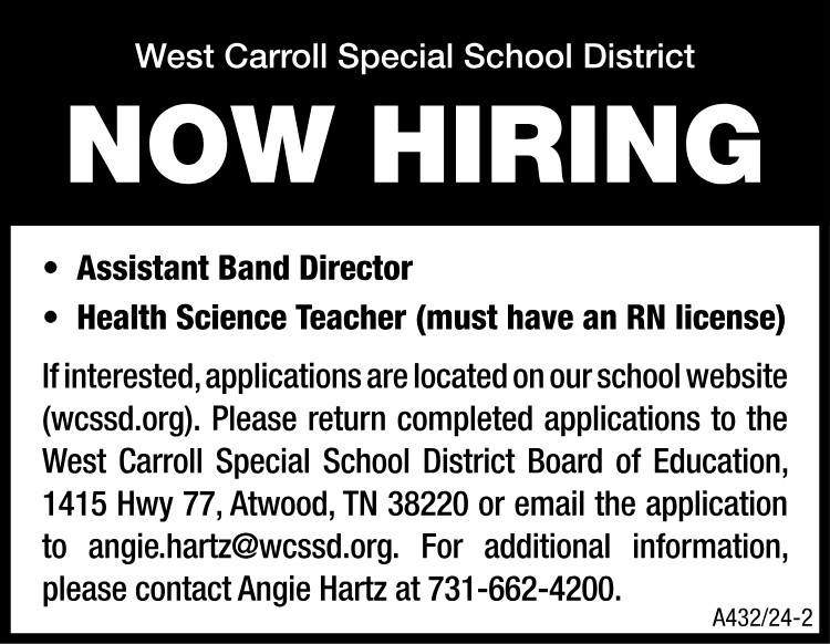 WCSSD Now Hiring
