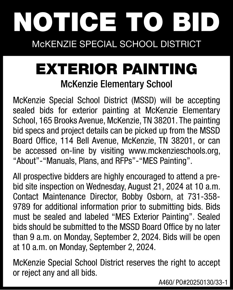 Notice to Bid - MSSD Painting