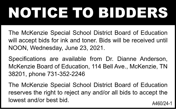 MSSD - Bid for Ink and Toner